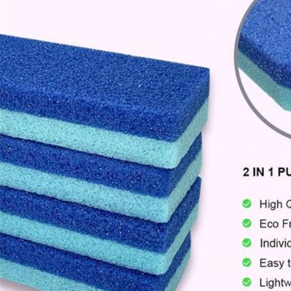 Foot Pumice Stone for Feet Hard Callus Remover and Scrubber (Pack of 4) (Blue) - Picture 10 of 13